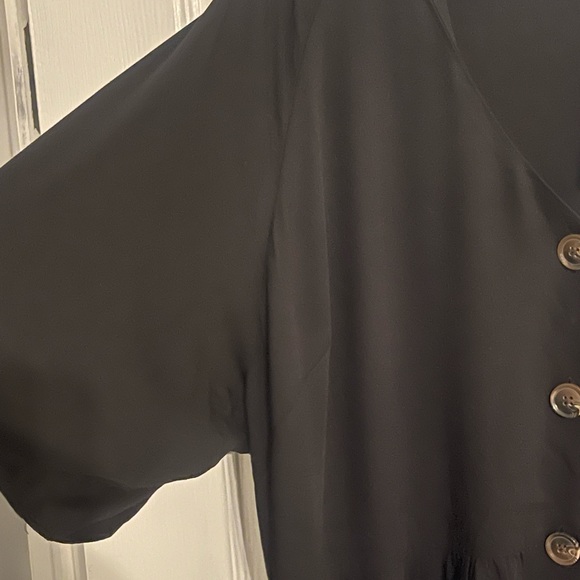 Black Button down City Chic Dress - Picture 4 of 7